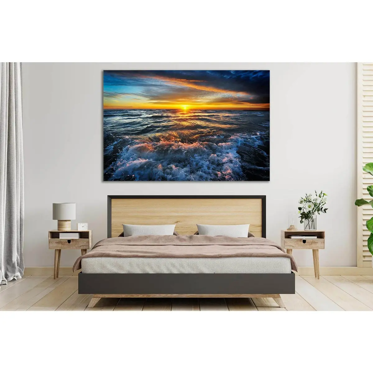 Sunset In The Ocean №Sl191 Ready To Hang Canvas Print 2