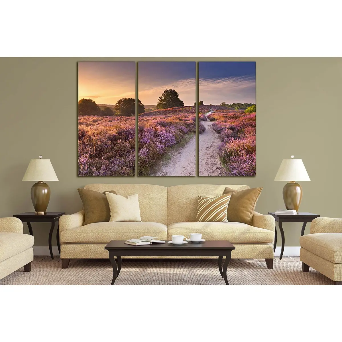 Sunset Lavender Path №Sl228 Ready To Hang Canvas Print 5