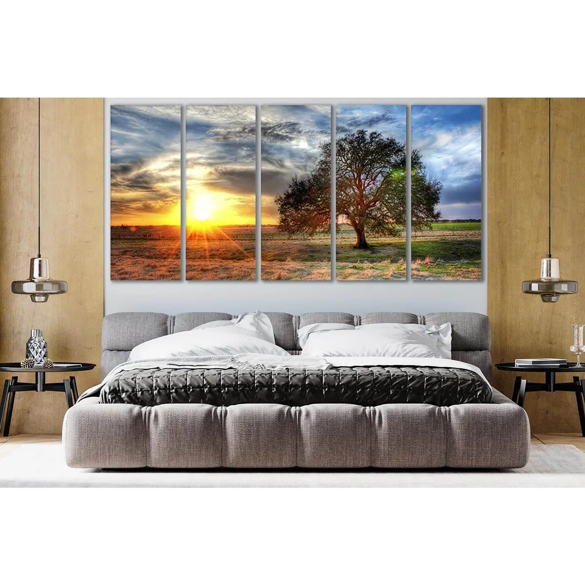 Texas Farm Sunset Canvas Art №SL240 – Premium Ready-to-Hang Wall Decor - Image 3
