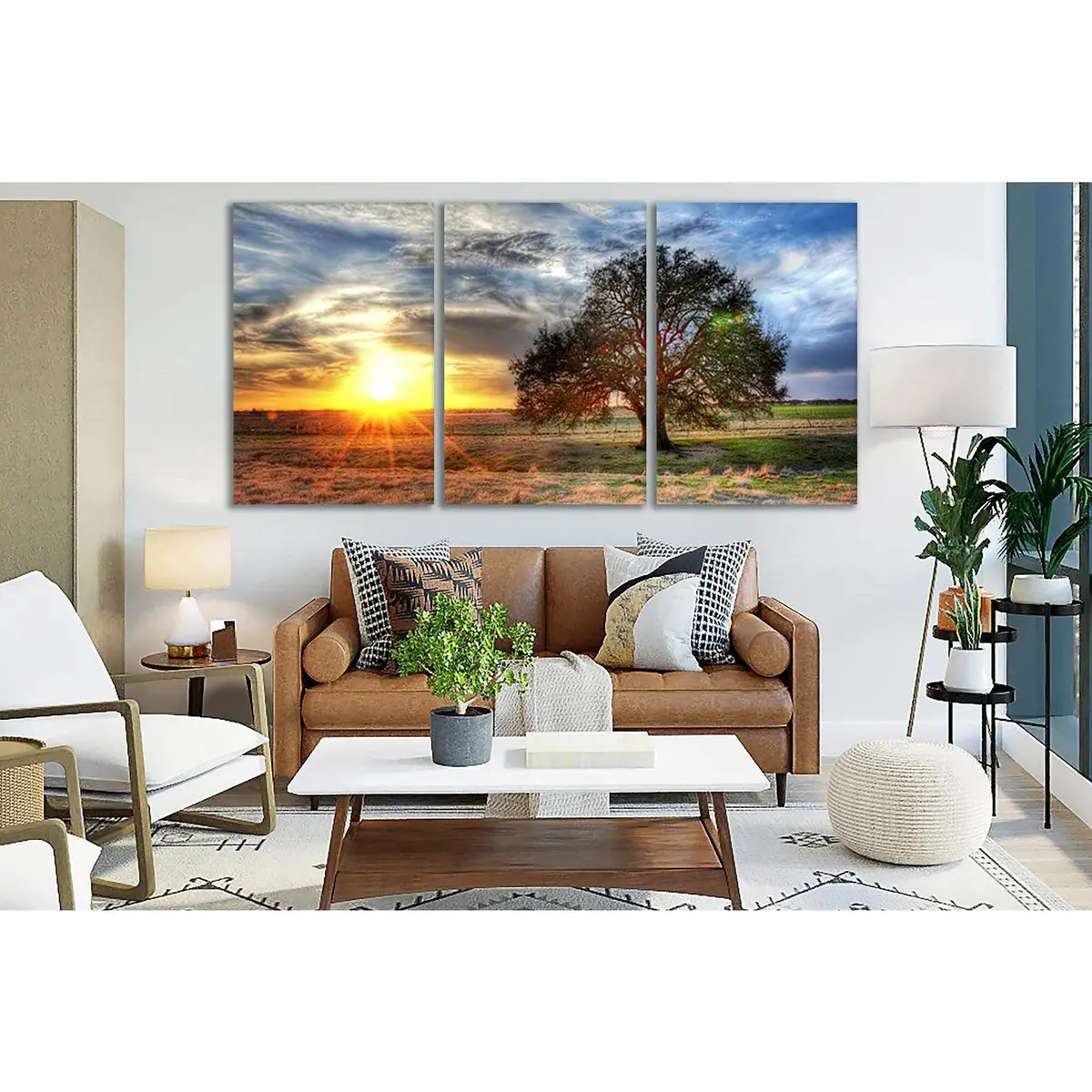 Sunset On A Texas Farm №Sl240 Ready To Hang Canvas Print 5