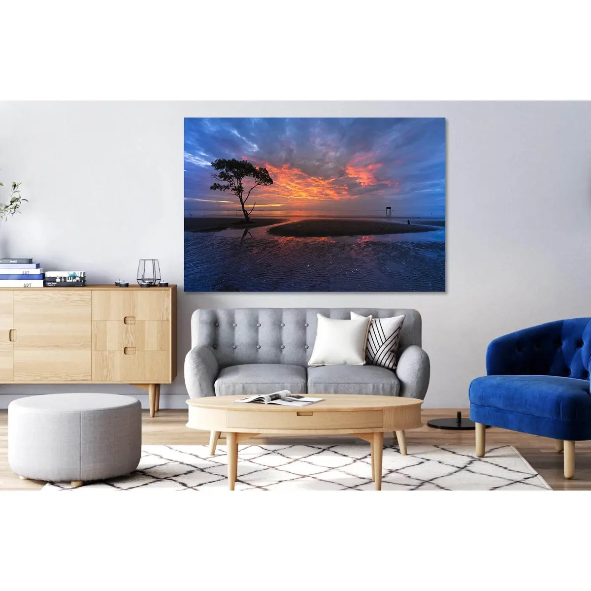 Sunset On The Beach №D1750 Ready To Hang Canvas Print 1