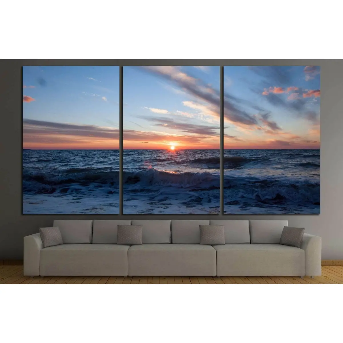 Sunset On The Horizon №839 Ready To Hang Canvas Print 5