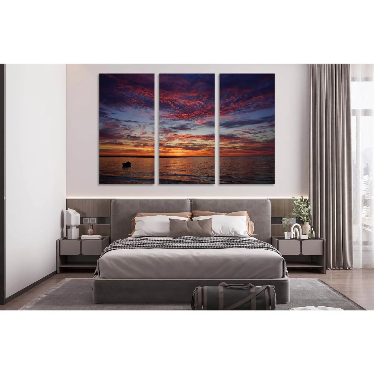 Sunset Over The Horizon №D1755 Ready To Hang Canvas Print 5