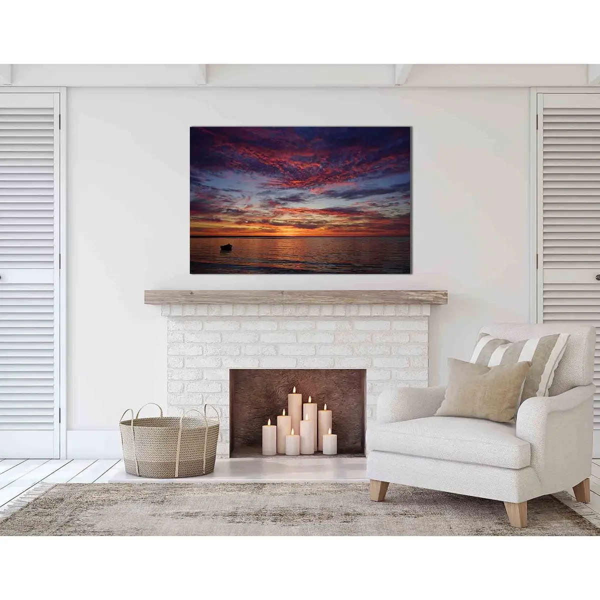Sunset Over The Horizon №D1755 Ready To Hang Canvas Print 3