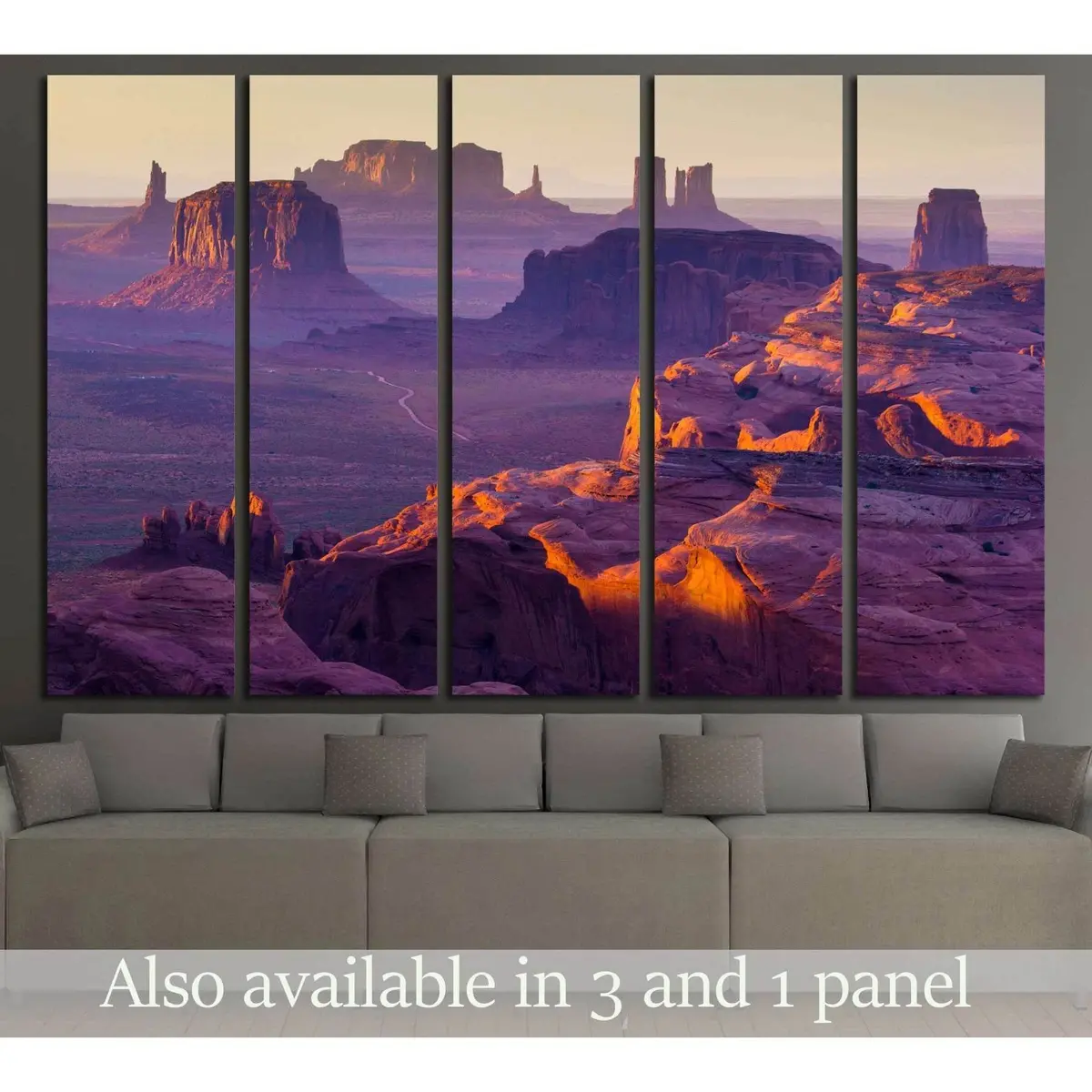 Sunset Over Hunt's Mesa #2690 – Premium Ready-to-Hang Canvas Wall Art
