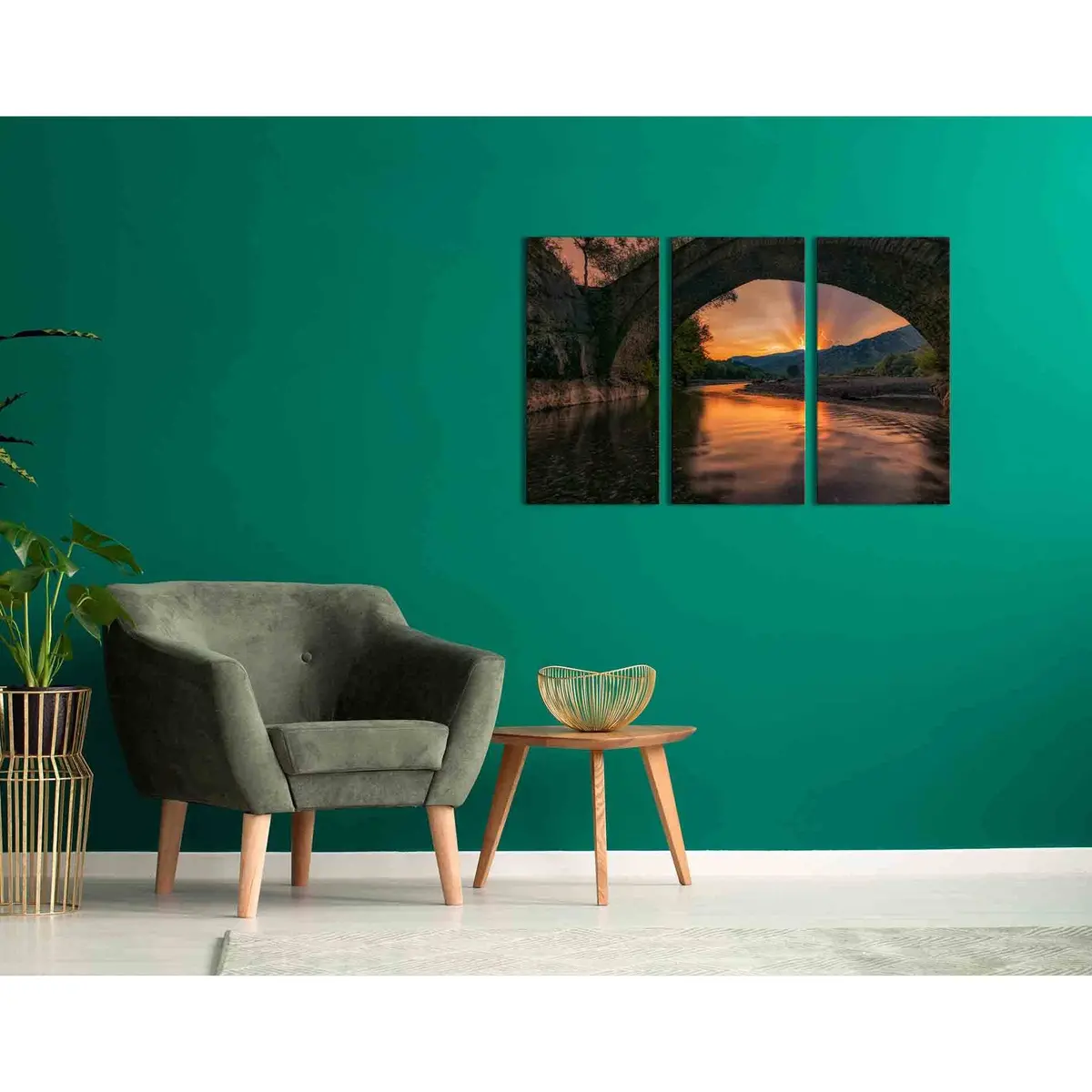 Sunset Over The Mountains №D1227 Ready To Hang Canvas Print 5