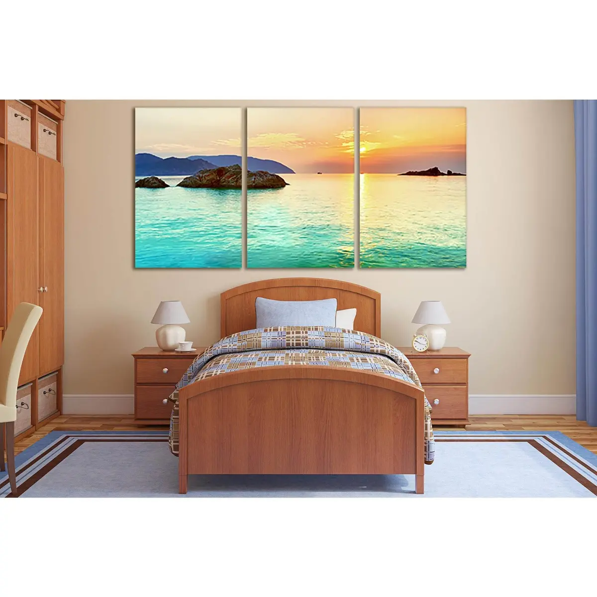 Sunset Sea Panorama №Sl254 Ready To Hang Canvas Print 5