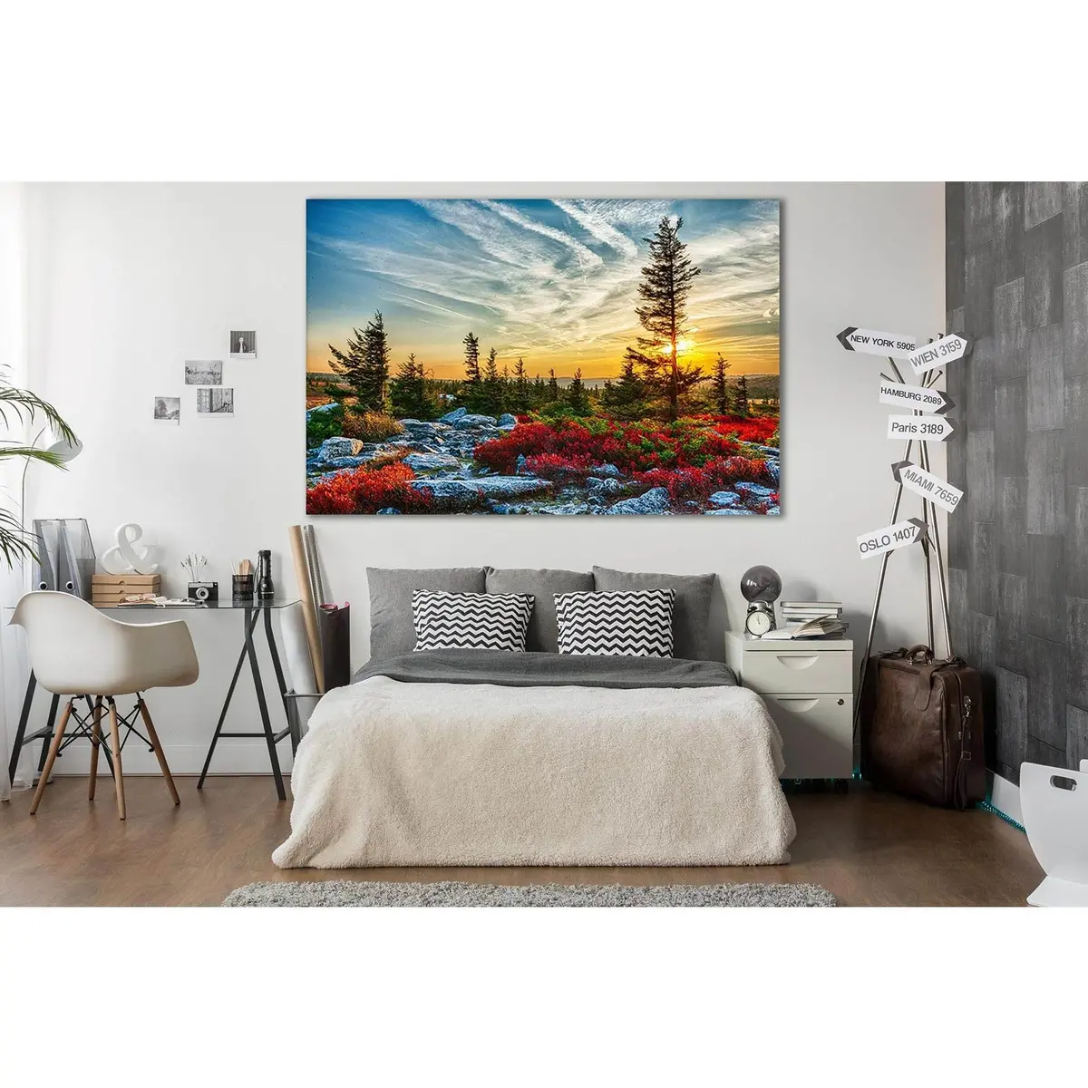 Sunset Sky Forest West Virginia №Sl299 Ready To Hang Canvas Print 2