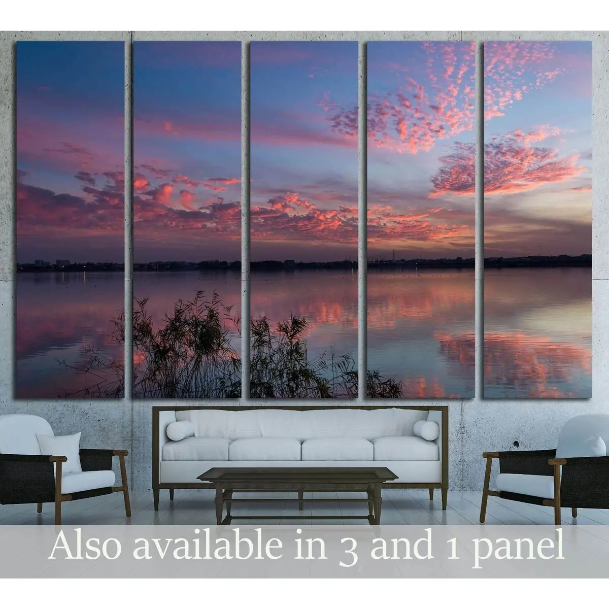 Pink Cloud Sunset Canvas Art Print #2855 – Premium Ready-to-Hang Wall Decor