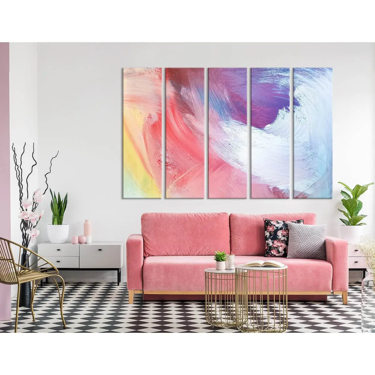 Sunshine-Inspired Abstract Canvas Art Print №04262 – Ready-to-Hang Wall Decor - Image 3