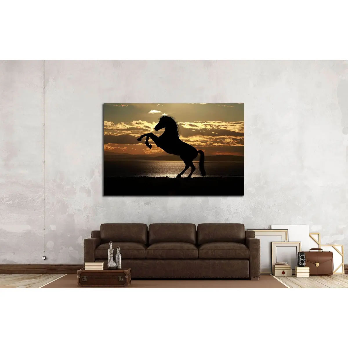 Sunshine And Horse Wall Art №5015 3