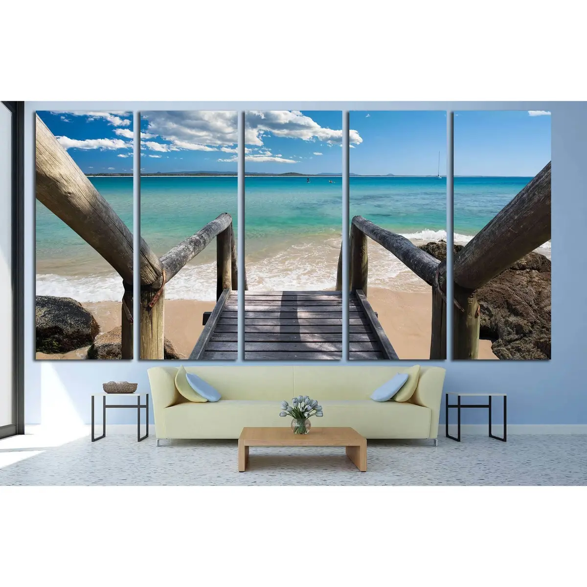 Sunshine Coast Canvas Wall Art – Ready-to-Hang Print, Queensland, Australia #3175 - Image 3