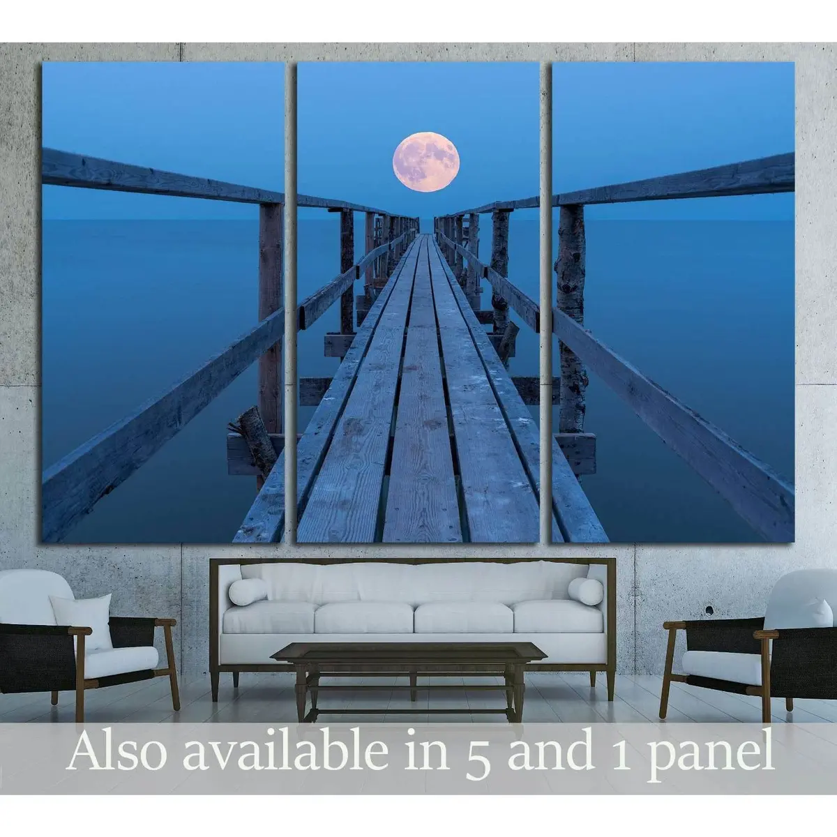 Super Moon Rising Over Lake Winnipeg №3216 Ready To Hang Canvas Print 5