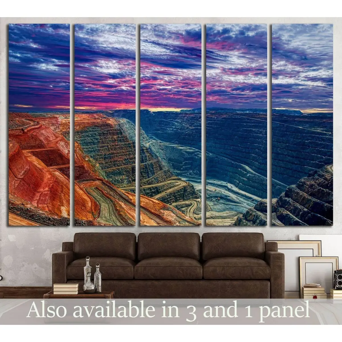 Super Pit Kanowna Mine Kalgoorlie Canvas Wall Art