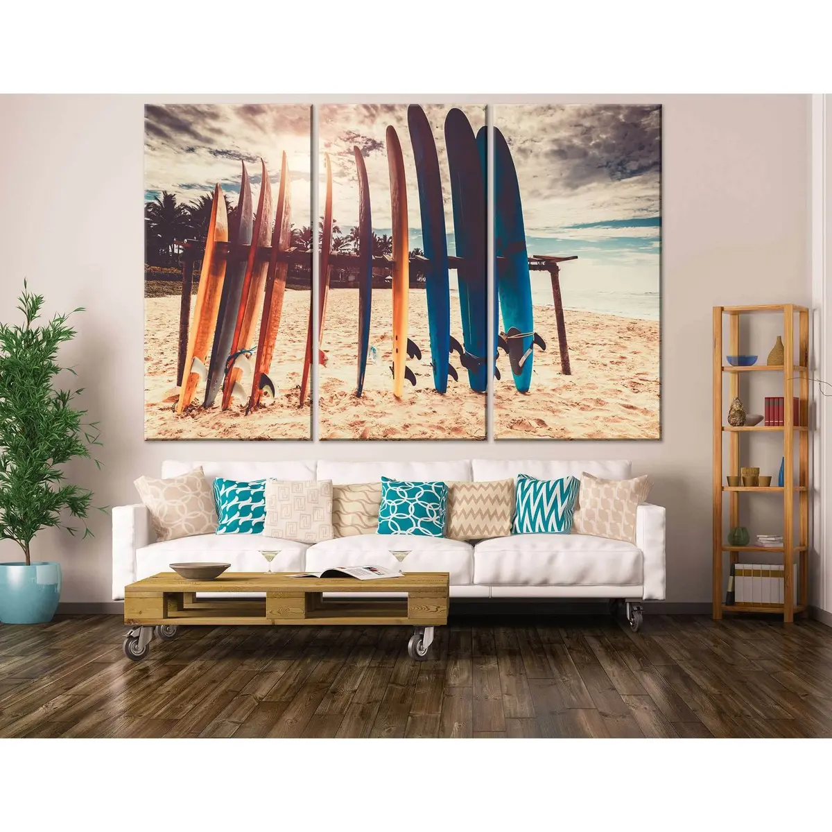 Surfboards Wall Decor - Canvas Print 1