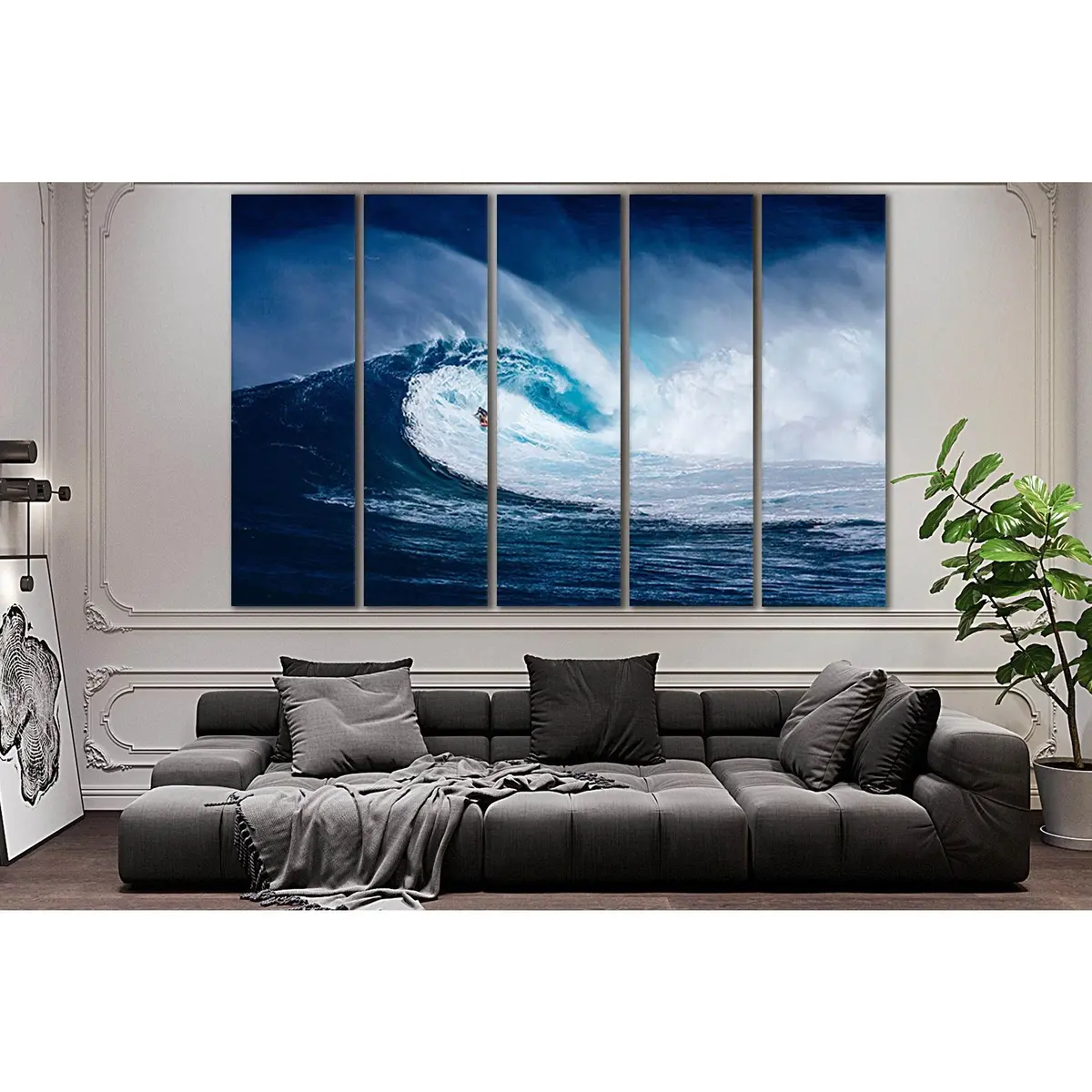 Ocean Wave Surfer Canvas Art №SL190 – Premium Ready-to-Hang Wall Decor - Image 3