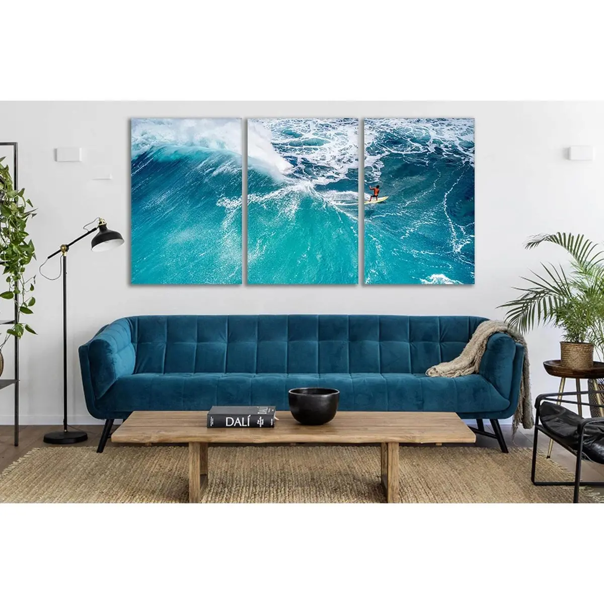 Surfer Riding A Fantastic Wave №Sl47 Ready To Hang Canvas Print 5
