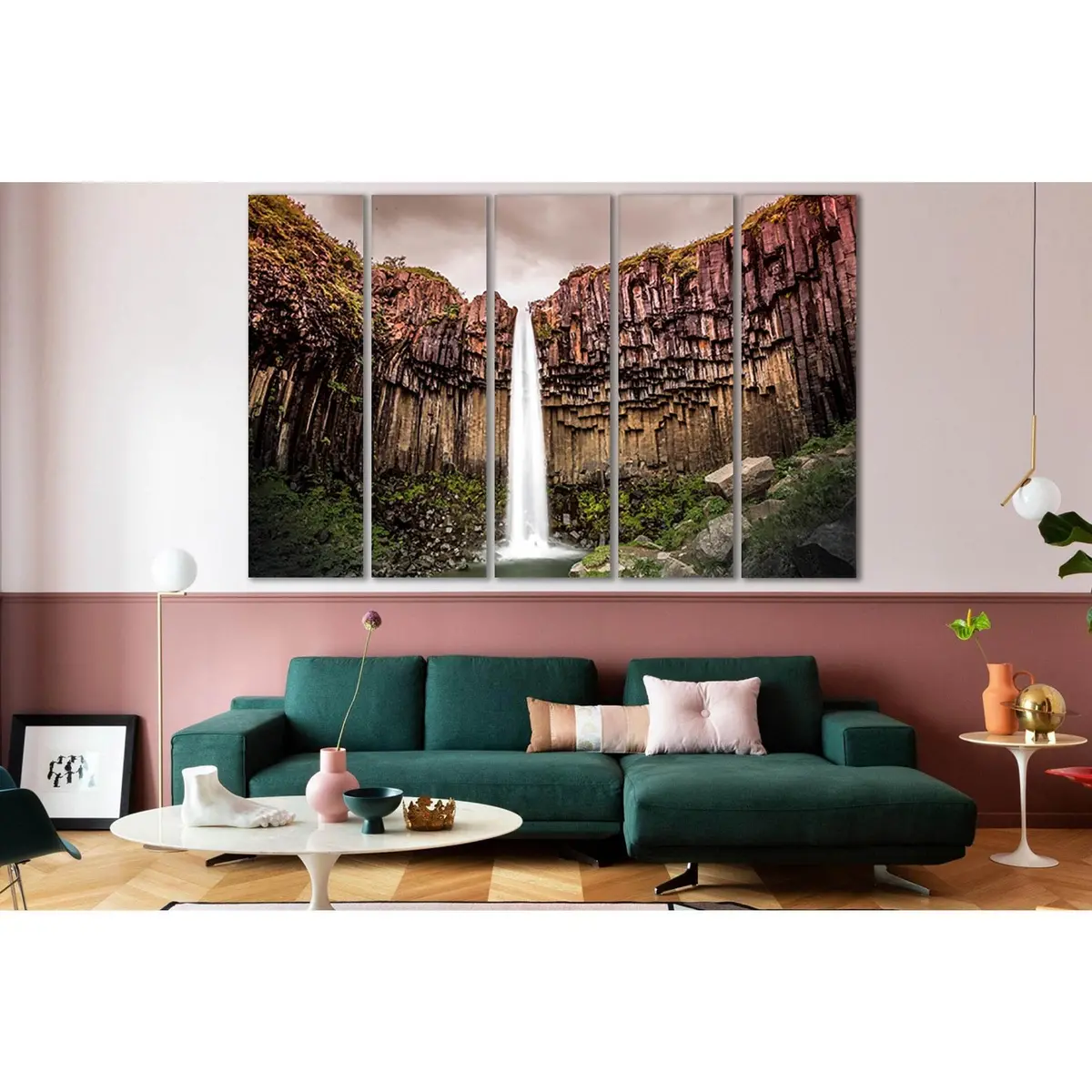 Svartifoss Iceland Waterfall Canvas Art Print – Ready-to-Hang SL460 - Image 3