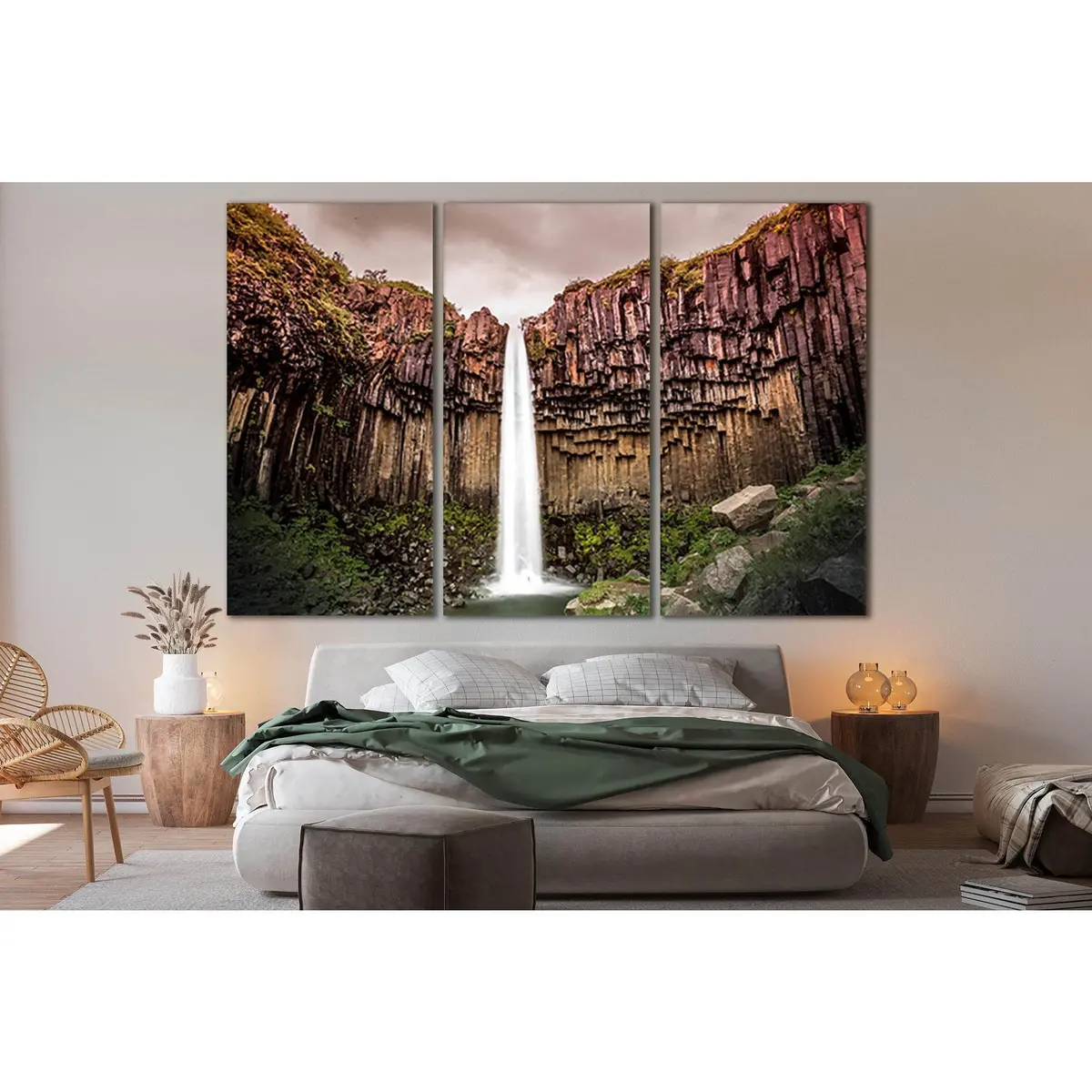 Svartifoss Waterfall In Iceland №Sl460 Ready To Hang Canvas Print 5