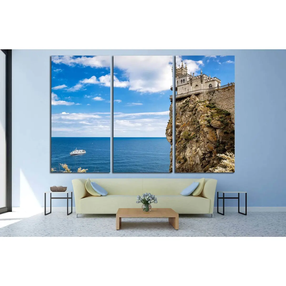 Swallow's Nest Castle, Black Sea In Crimea, Ukraine №1812 Ready To Hang Canvas Print 5
