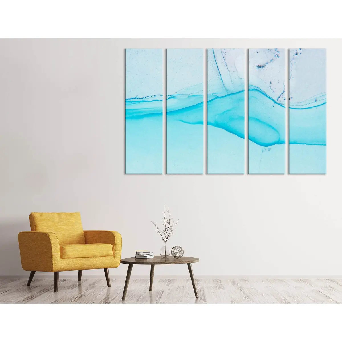 Abstract Marble Swirl Canvas Art №04294 – Premium Ready-to-Hang Wall Decor