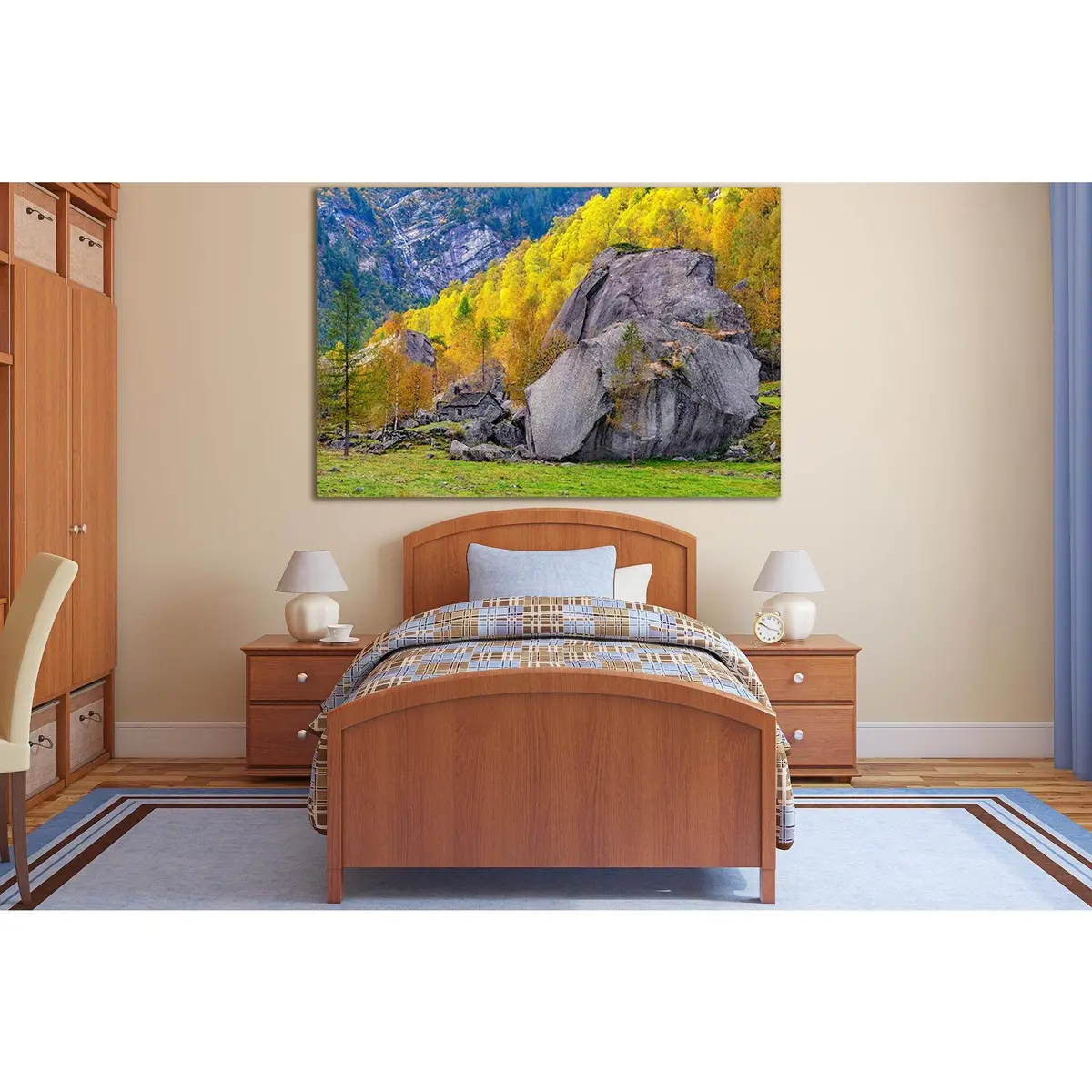 Switzerland Mountains Autumn №Sl1071 Ready To Hang Canvas Print 2