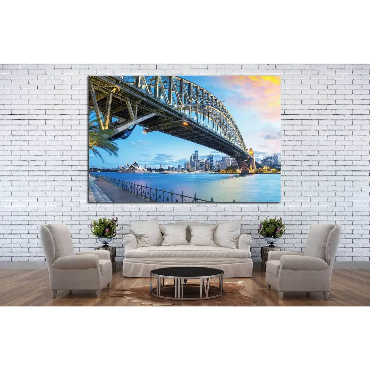 Sydney, Australia. Amazing Skyline At Dusk №1148 Ready To Hang Canvas Print 3