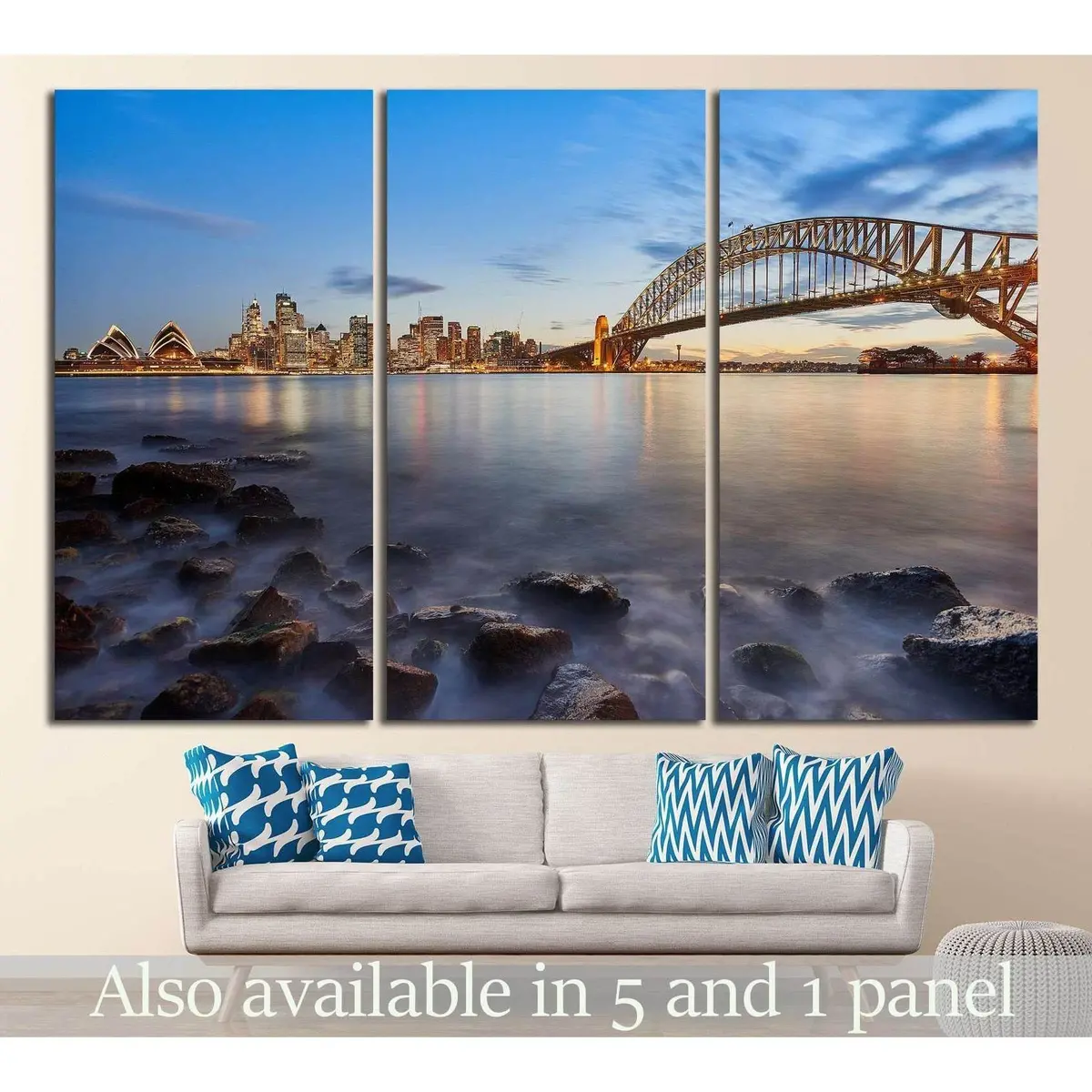 Sydney City №1150 Ready To Hang Canvas Print 1