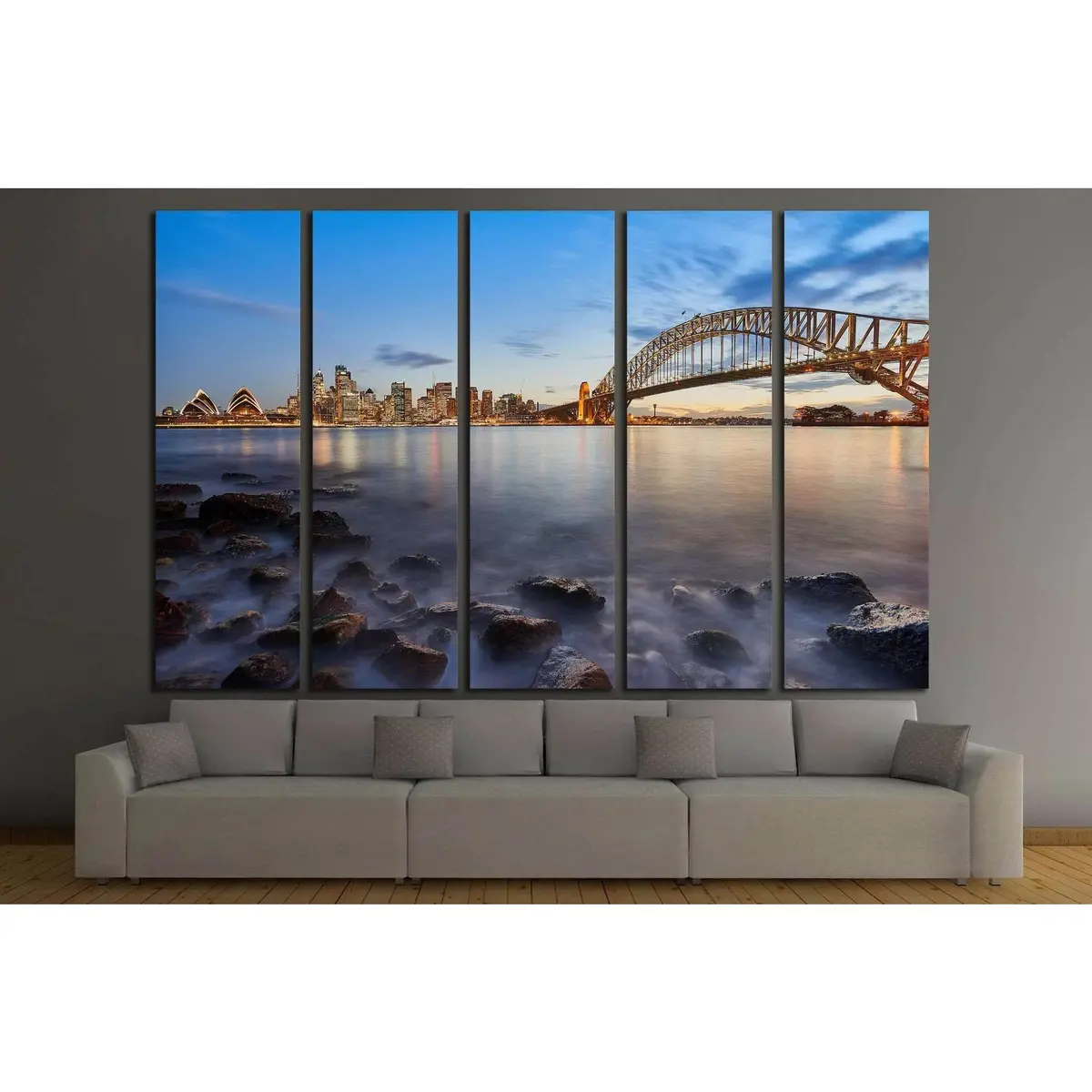 Sydney City №1150 Ready To Hang Canvas Print 3