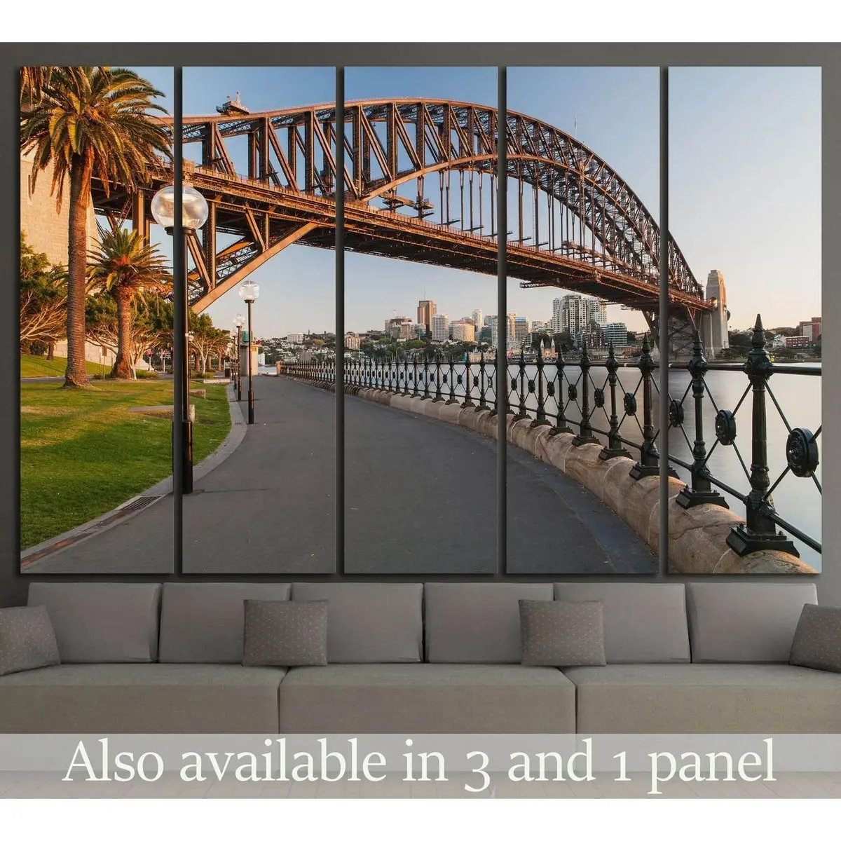 Sydney Harbour Bridge, Australia №1128 Ready To Hang Canvas Print 1