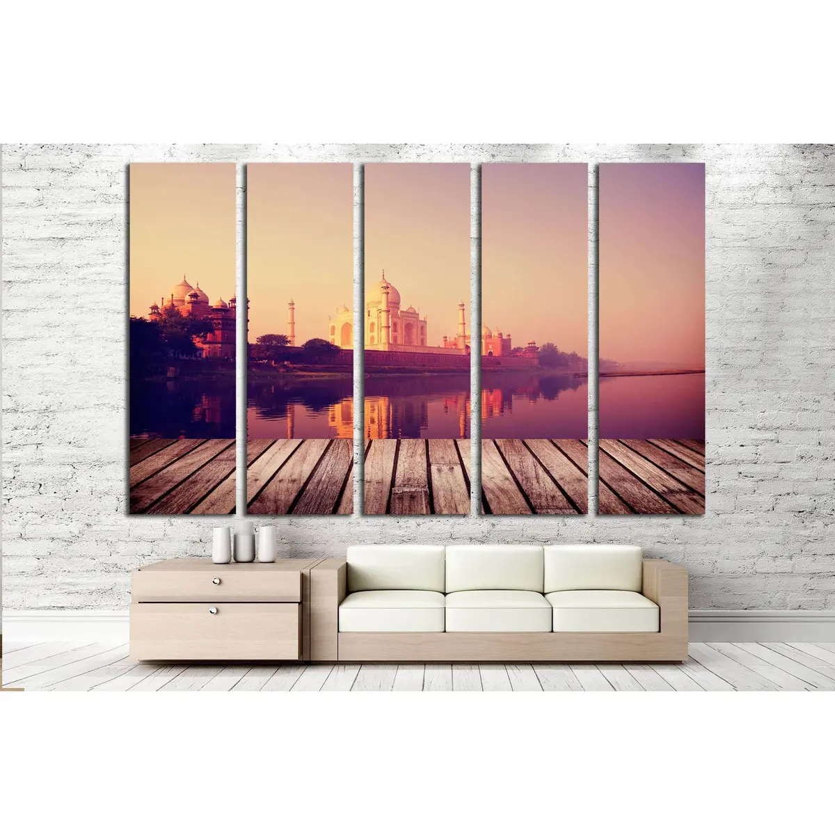 Taj Mahal Canvas Art – India Travel Wall Decor Celebrating the Seven Wonders - Image 3