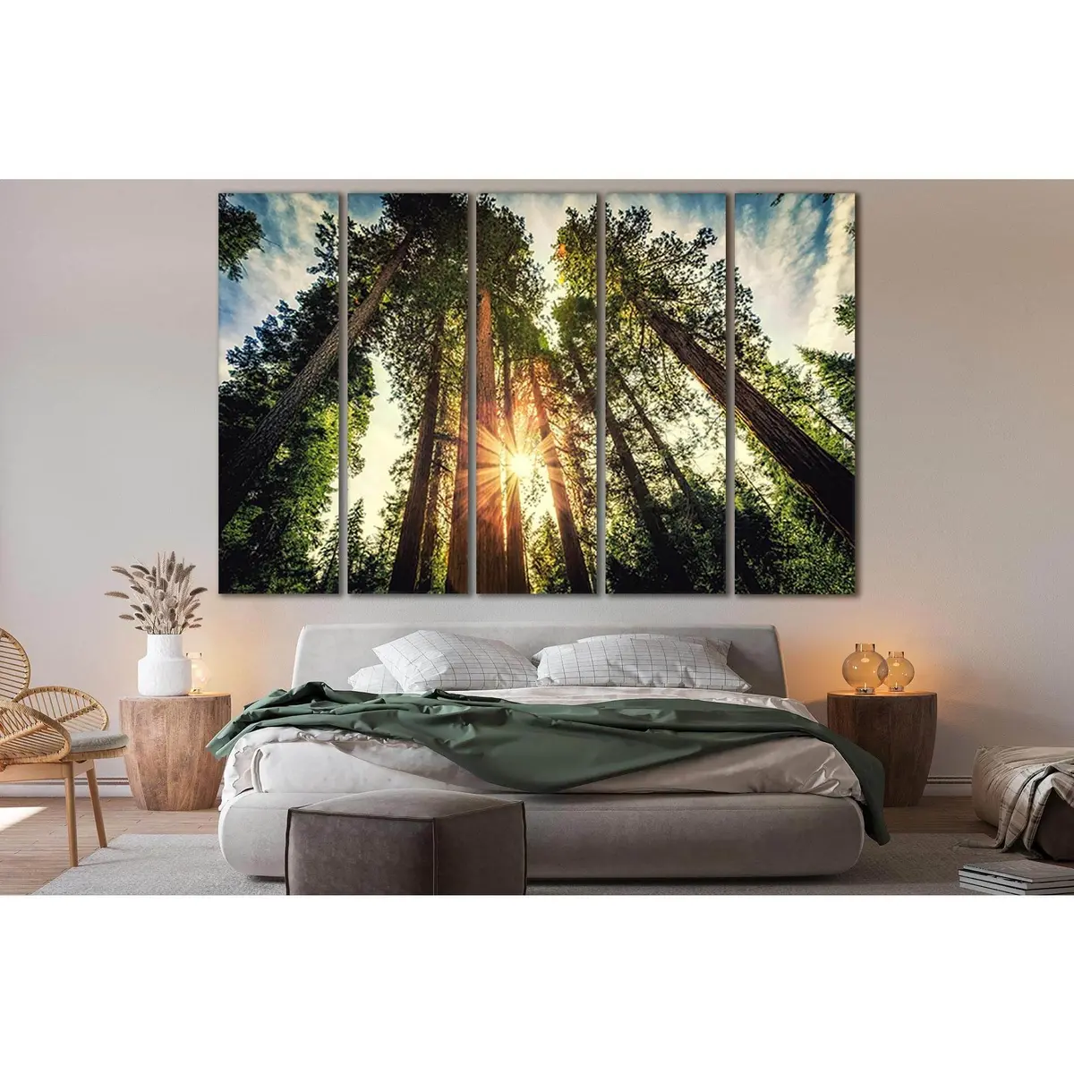 Tall Forest Sequoias SL523 Premium Ready-to-Hang Canvas Art