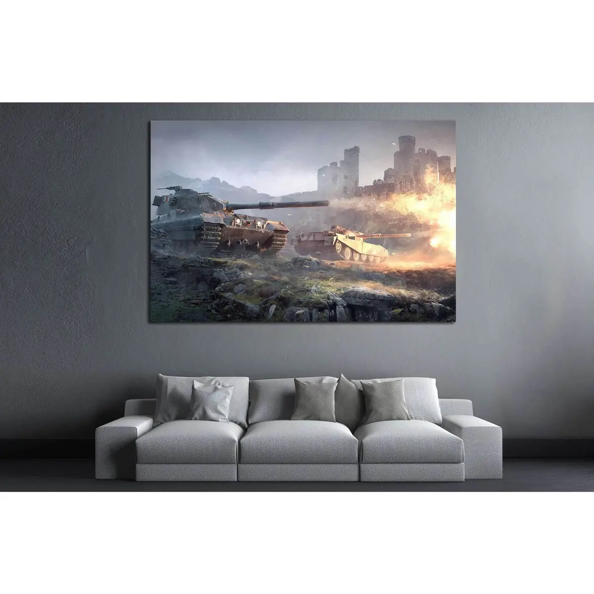 Tank Canvas Art №226 Ready To Hang Canvas Print 3