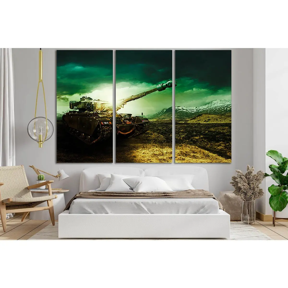 Tank In The Field №Sl776 Ready To Hang Canvas Print 5