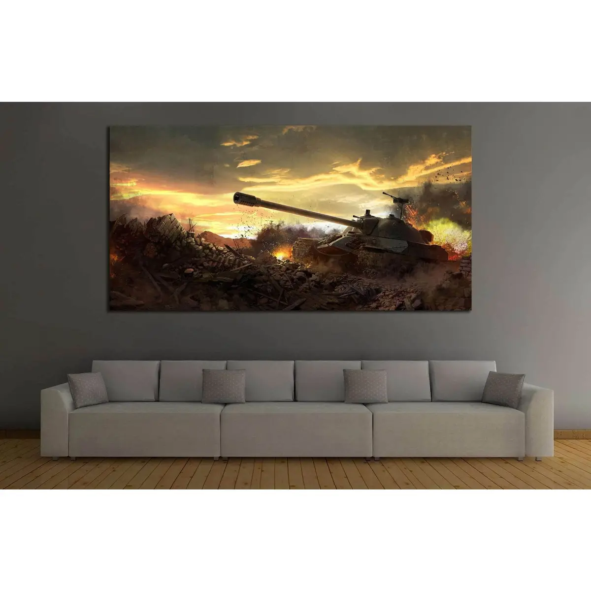 Tank Ready To Hang Canvas Print №229 Ready To Hang Canvas Print 3