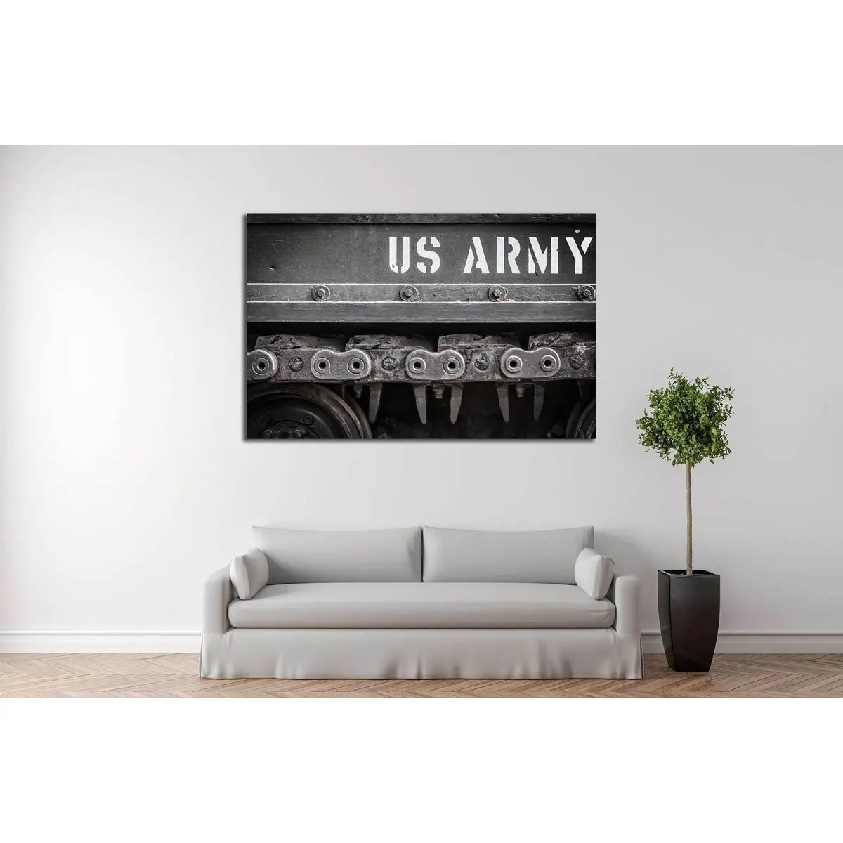 Tank Tracks Us Army №523 Ready To Hang Canvas Print 3