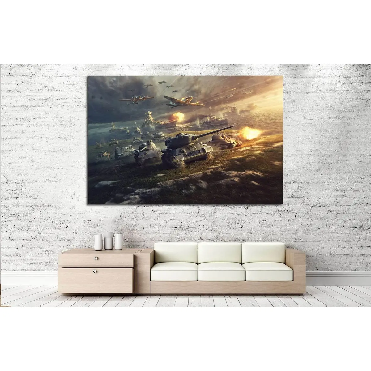 Tank Wall Art №227 Ready To Hang Canvas Print 2