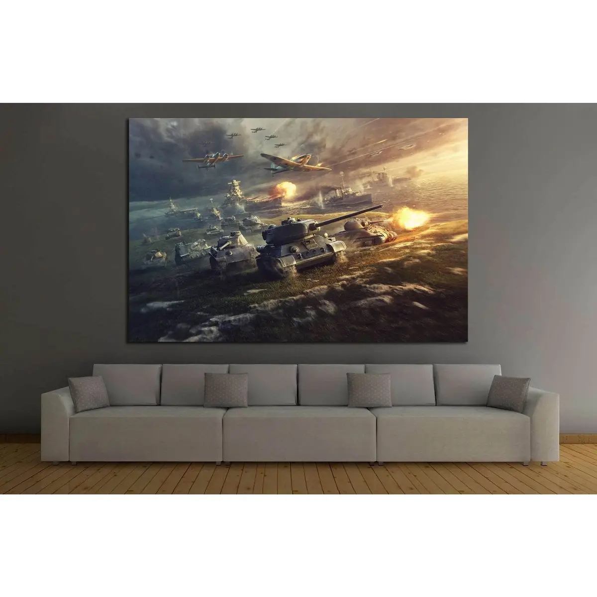 Tank Wall Art №227 Ready To Hang Canvas Print 3