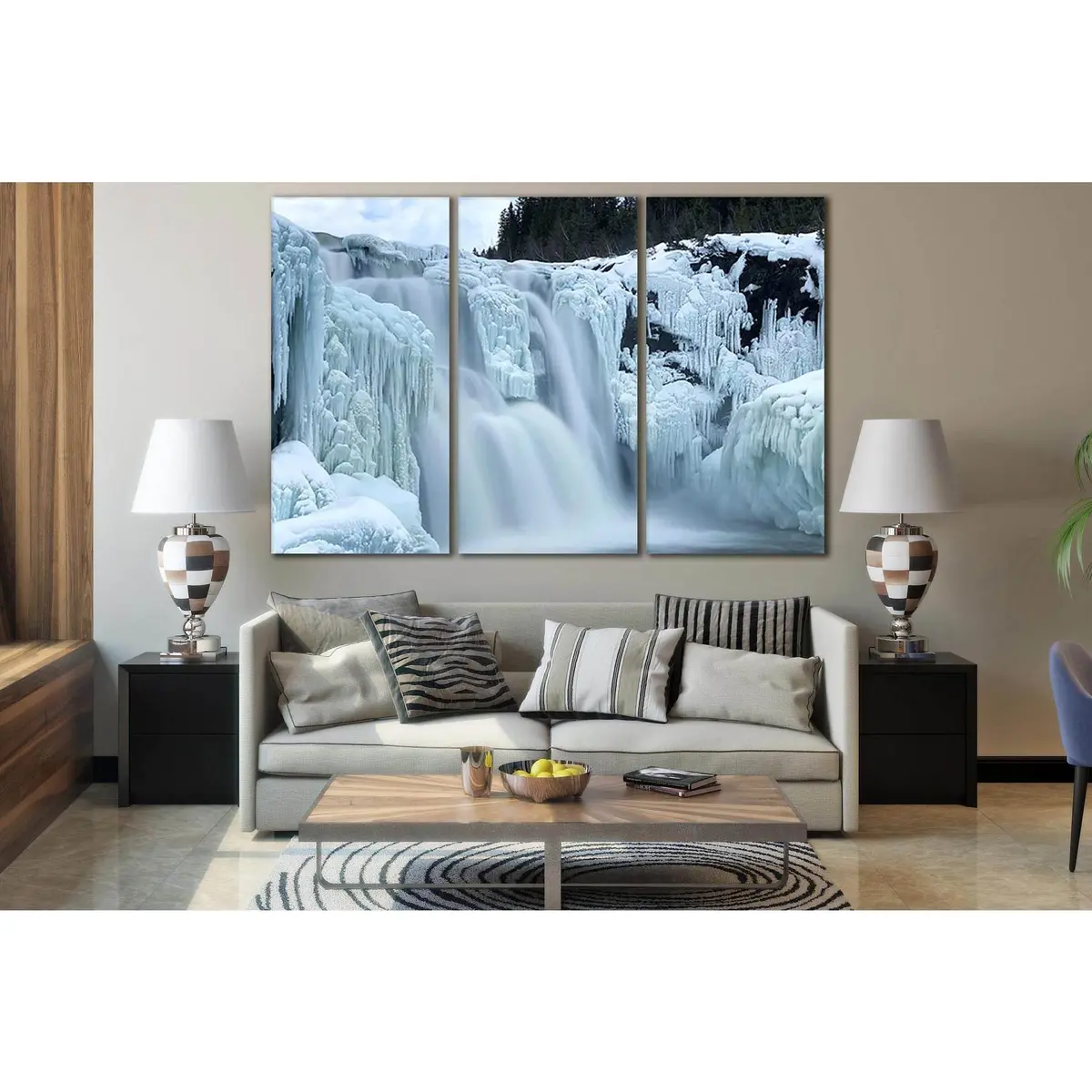 Tannforsen Waterfall №Sl454 Ready To Hang Canvas Print 5