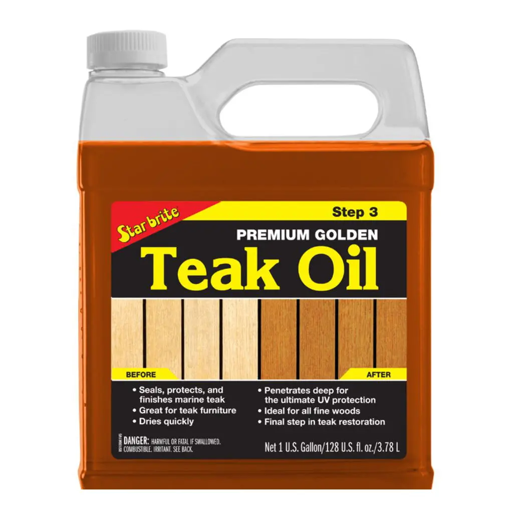 Star Brite Premium Golden Teak Oil - 1 Gallon 1
