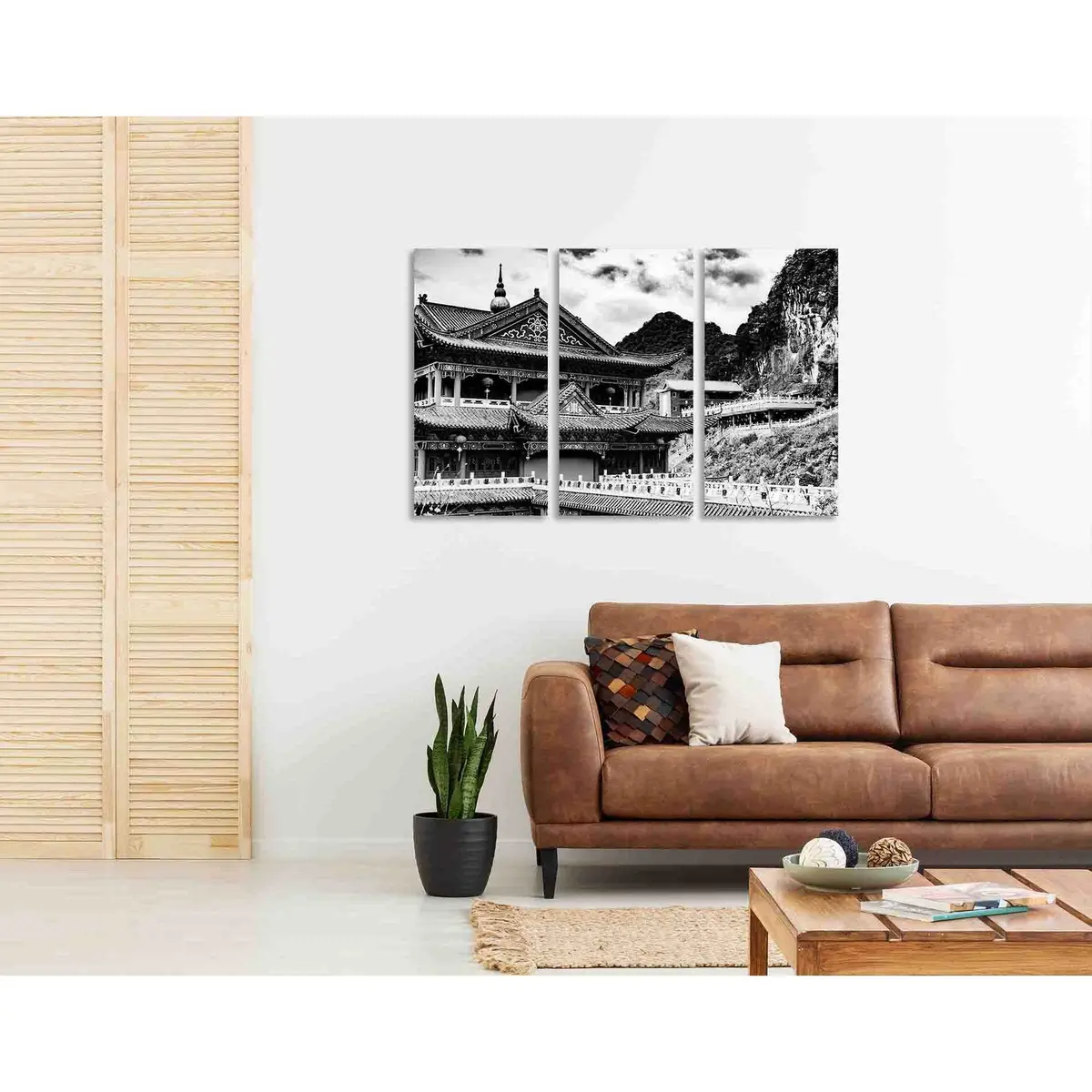 Temple Noir And Blanc №D2844 Ready To Hang Canvas Print 5
