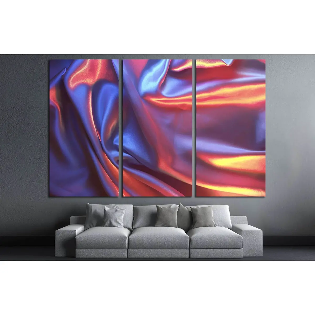 Textile Backgroun №2528 Ready To Hang Canvas Print 5