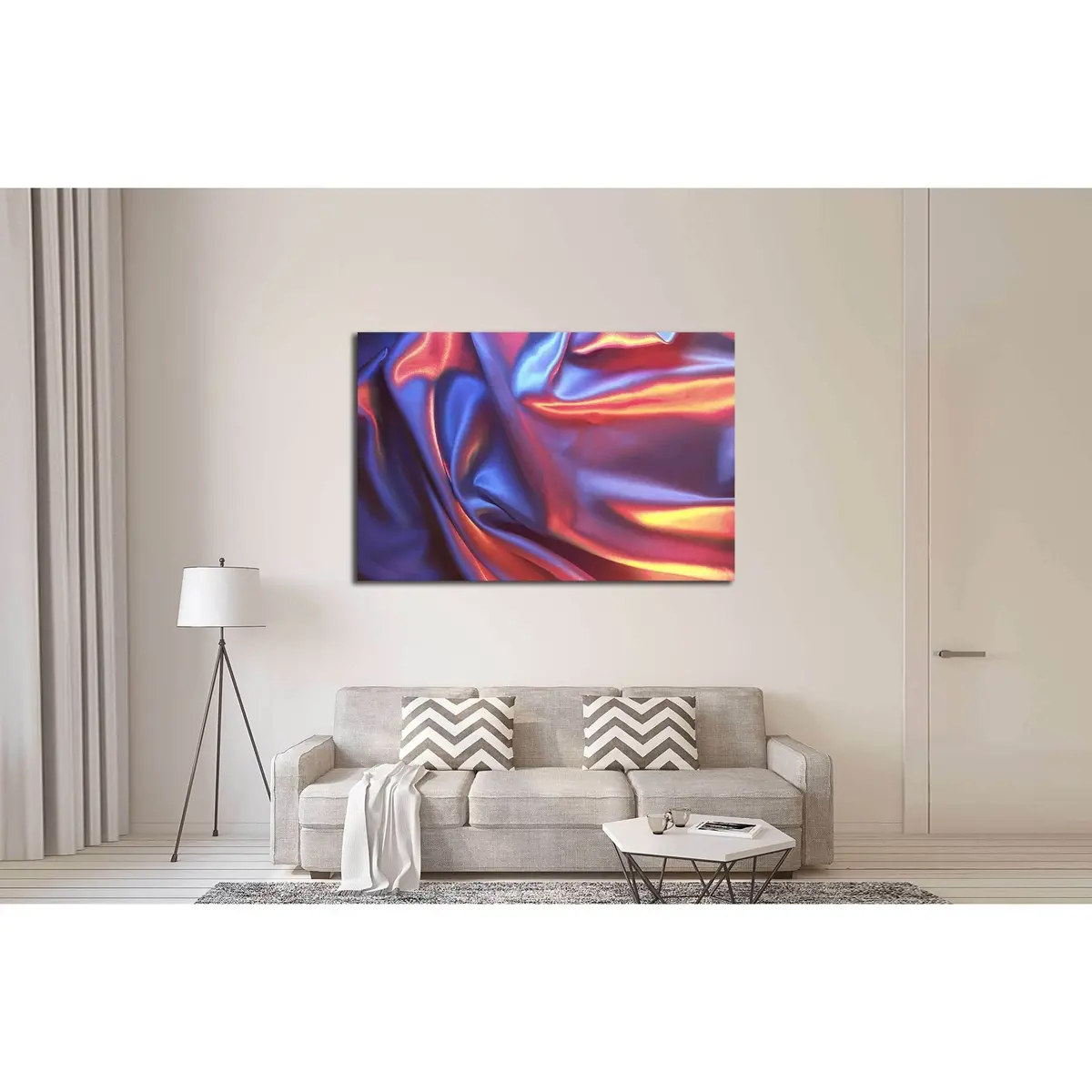 Textile Backgroun №2528 Ready To Hang Canvas Print 3