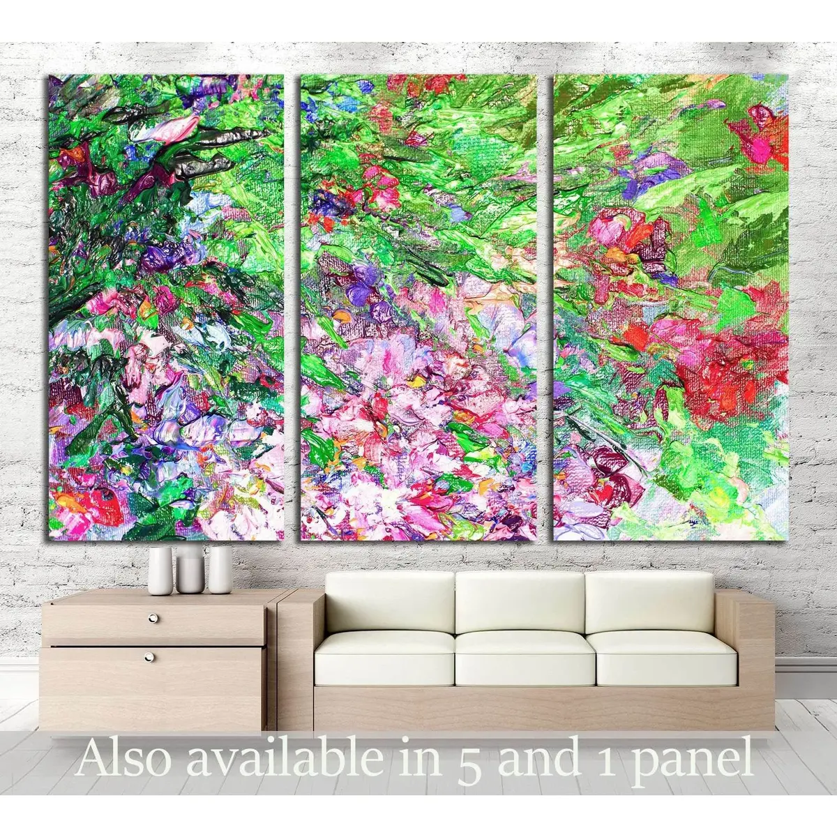 Texture Of Oil Painting, Art Painted Image Color, Paint, Artist's Canvas,Impressionism №2875 Ready To Hang Canvas Print 5