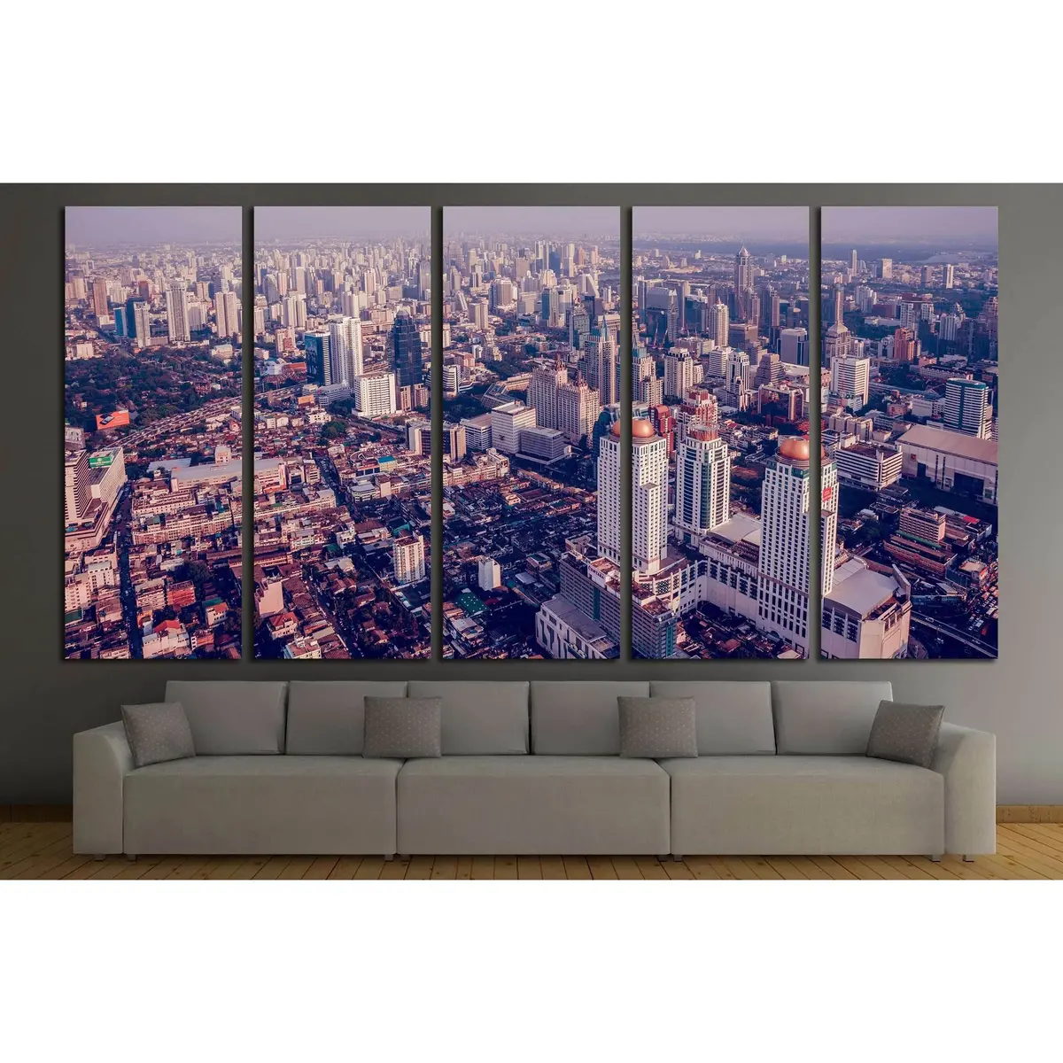 Bangkok Thailand Canvas Wall Art – Pre-Hung Print #2195 - Image 3