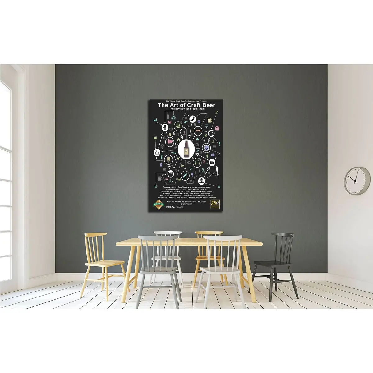 The Art Of Craft Beer №3427 Ready To Hang Canvas Print 2