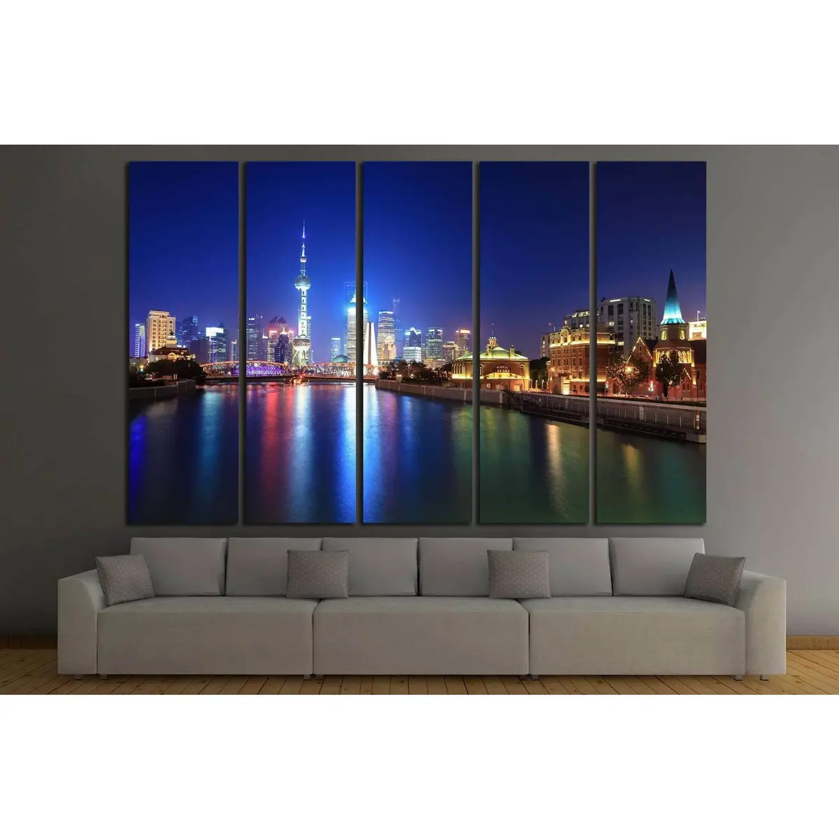 The Beauty Of Shanghai №589 Ready To Hang Canvas Print 3