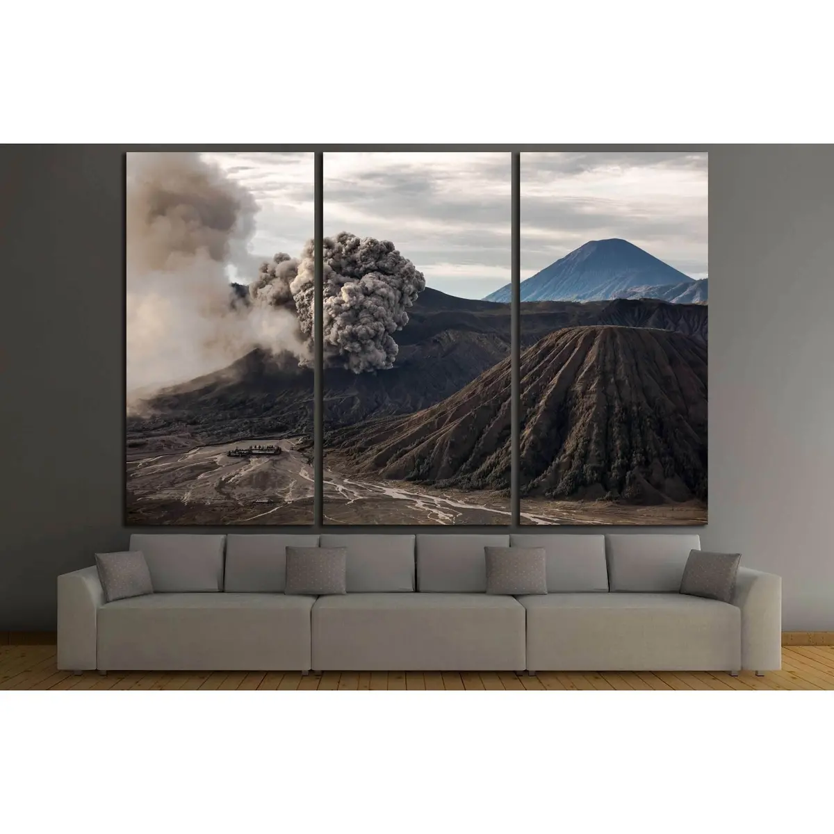 The Bromo Volcano Eruption, Java, Indonesia №3097 Ready To Hang Canvas Print 5