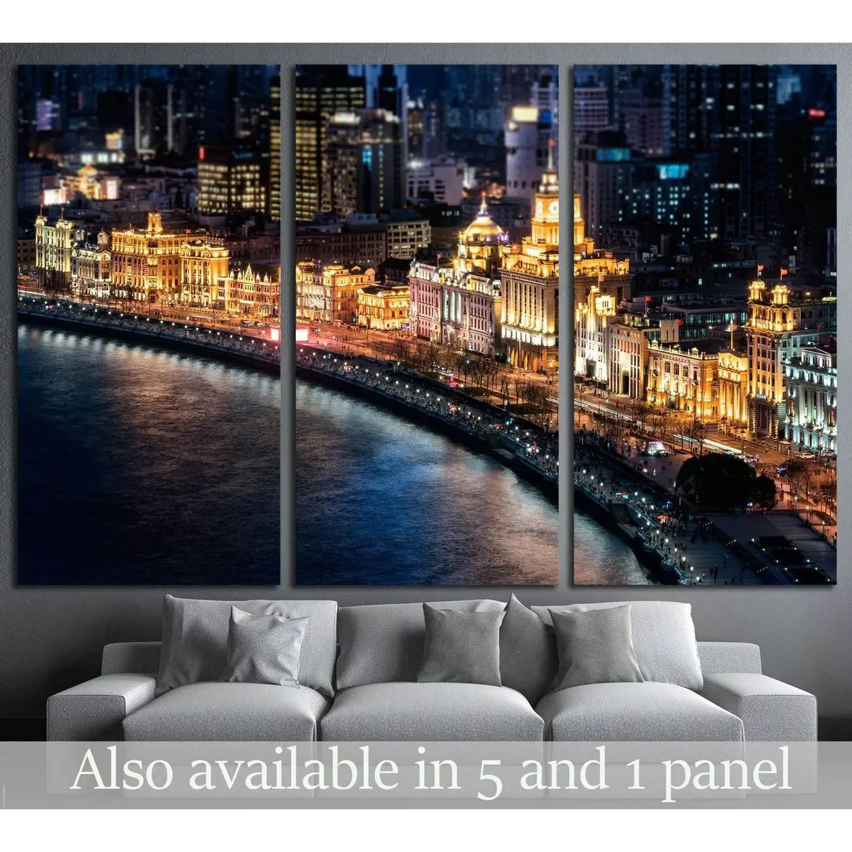 The Bund, Shanghai №1536 Ready To Hang Canvas Print 5