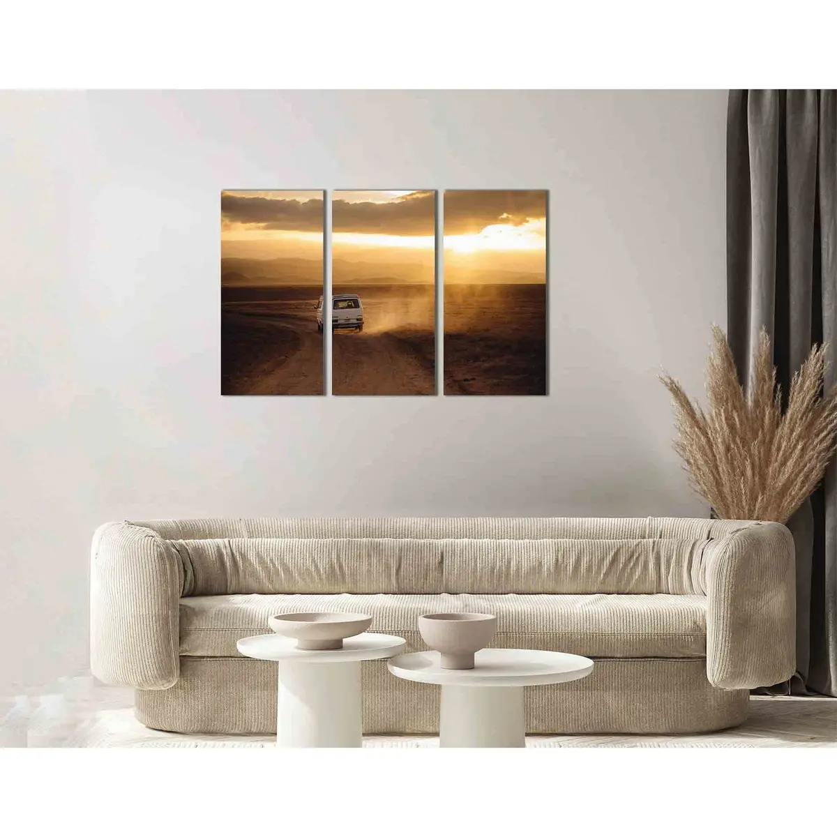 The Car Leaving Into The Sunset №D1814 Ready To Hang Canvas Print 5
